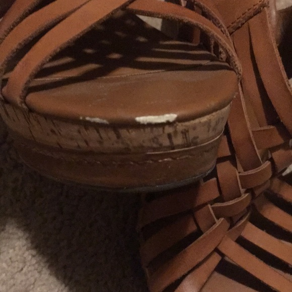 Franco Sarto Light Brown Wedges - Picture 6 of 8